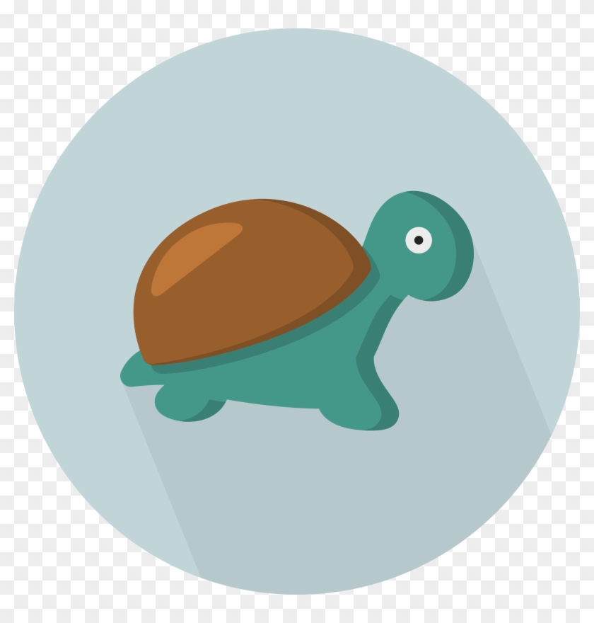 Pictures Of A Cartoon Turtle 28, Buy Clip Art - Turtle Flat Icon Png #581576