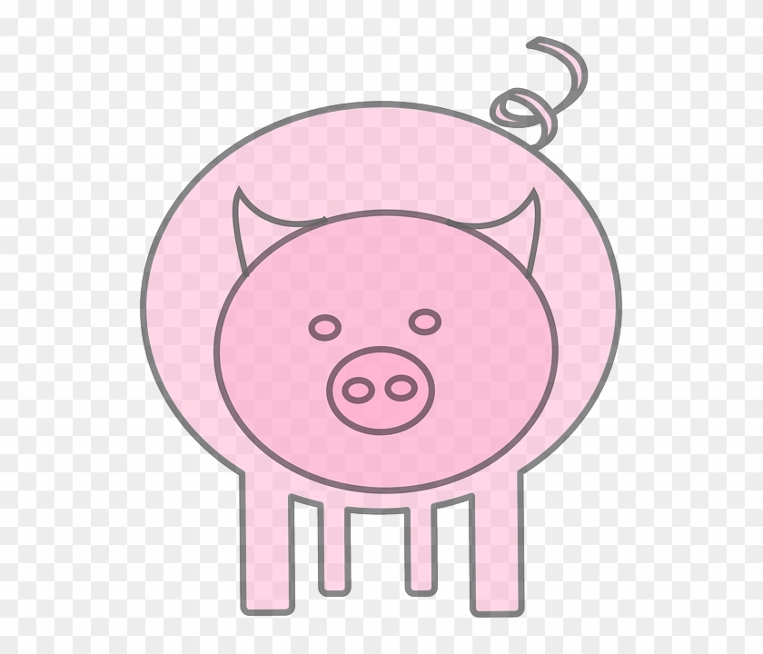 Pig Clipart Pig Face Pencil And In Color - Pig Clip Art #581730