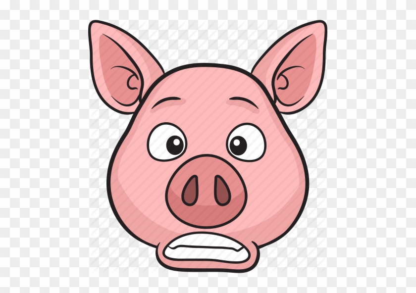 Animal Cartoon Cute Emoji Pig Icon Icon Search Pig Face Cartoon Free Transparent Png Clipart Images Download