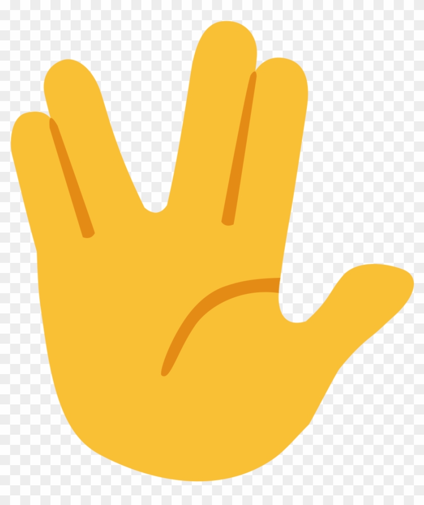 File - Emoji U1f596 - Svg - Star Trek Hand Icon #581760