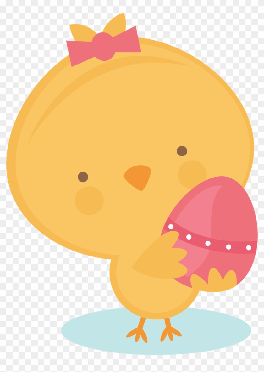 Chick Holding Egg - Scalable Vector Graphics #582064