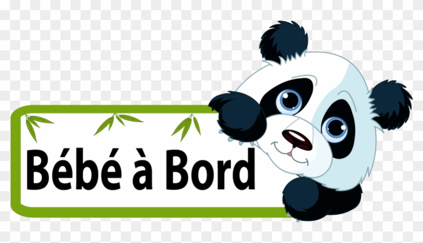 Baby On Board Car Stickers, Bumper Stickers, Baby On - Bebe A Bord Panda #582087