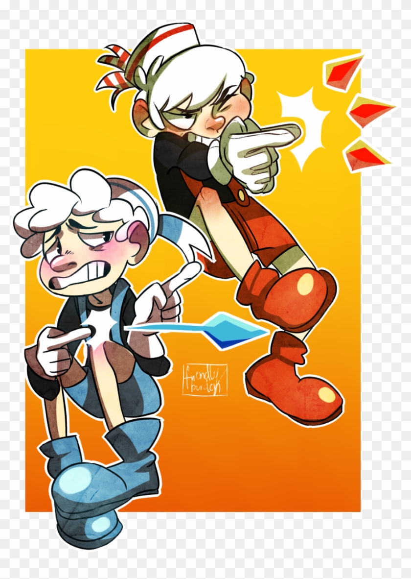 Two Boyz No Chill // Cuphead And Mugman By Friendlyburden - Cartoon #582088