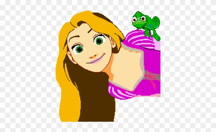 Rapunzel In Pixel-art By Dahamithefifth - Pixel Art Tangled #582136