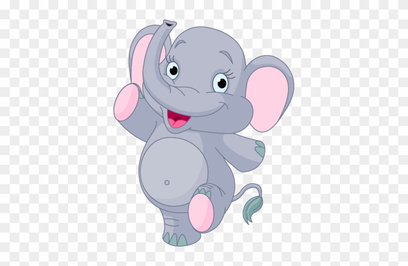 Vinilo Infantil Cachorro De Elefante - Baby Elephant Cartoon #582283