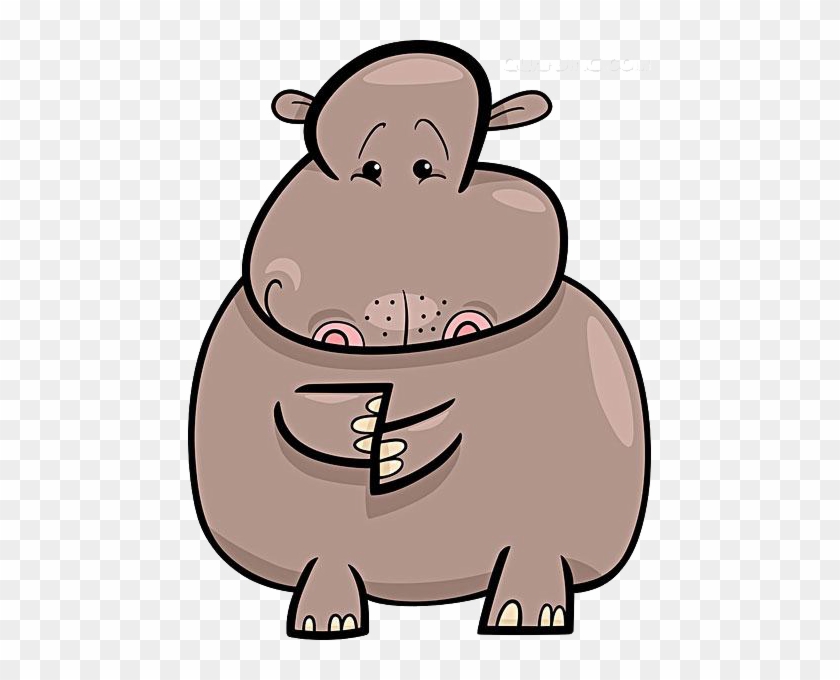 Hippopotamus Cartoon Illustration - Hippopotamus Cartoon Illustration #582302