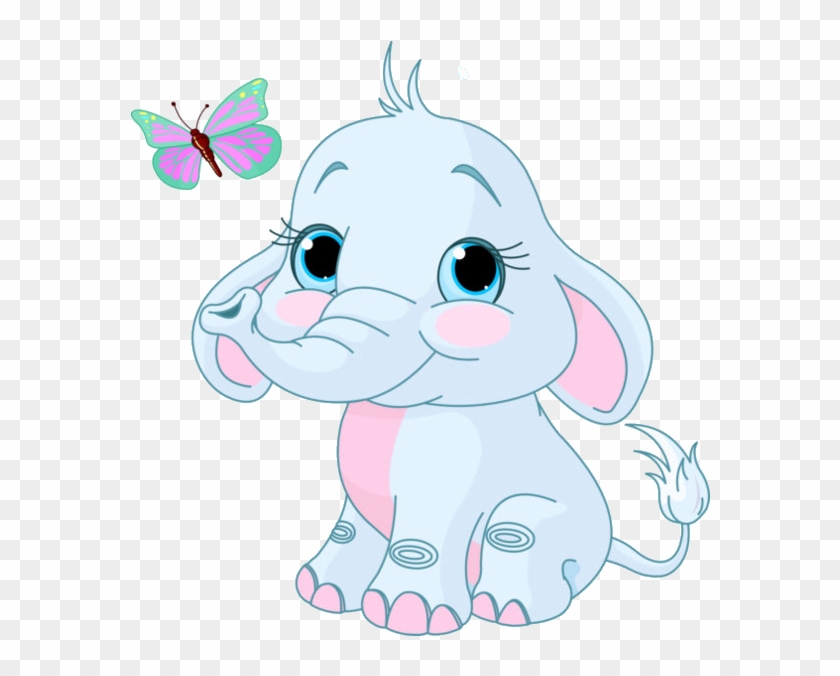 Baby Cartoon Elephant - Wow!: Kid's Drawing Book: Large  X 11 Blank,  White, - Free Transparent PNG Clipart Images Download