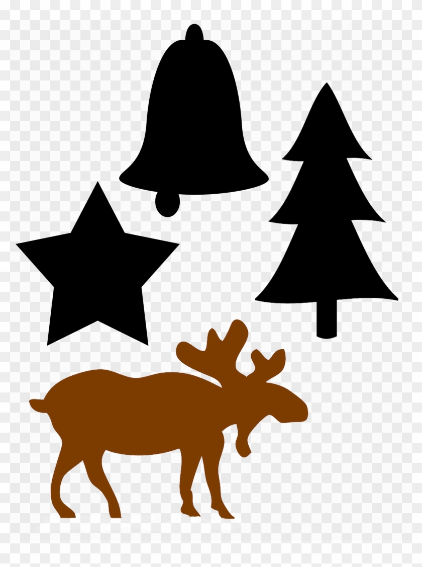 Make Your Own Plaid Ornaments With This Simple Tutorial - Moose Clip Art #582354