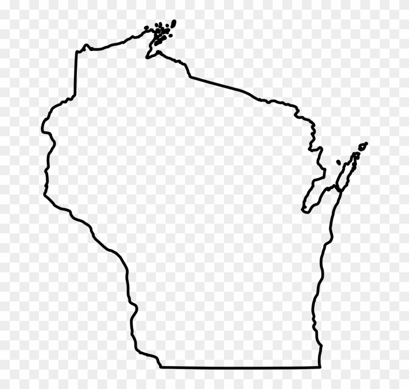 Water Shape Cliparts 10, - Blank Map Of Wisconsin #582442