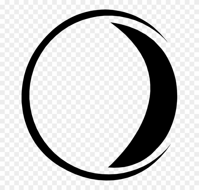 Crescent Shape Cliparts - Eclipse Clip Art Black And White #582447