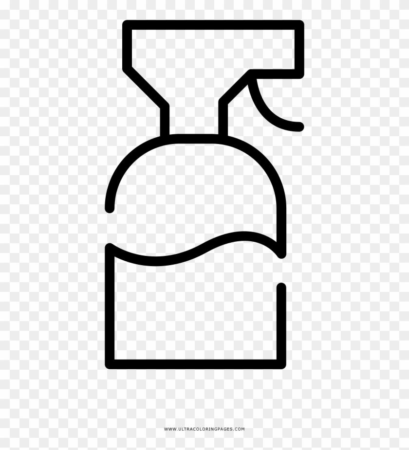 Spray Bottle Coloring Page - Drawing #582448