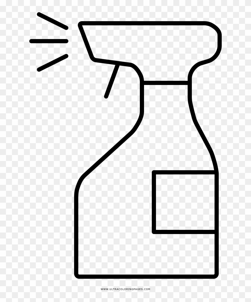 Spray Bottle Coloring Page - Spray Para Colorear #582450