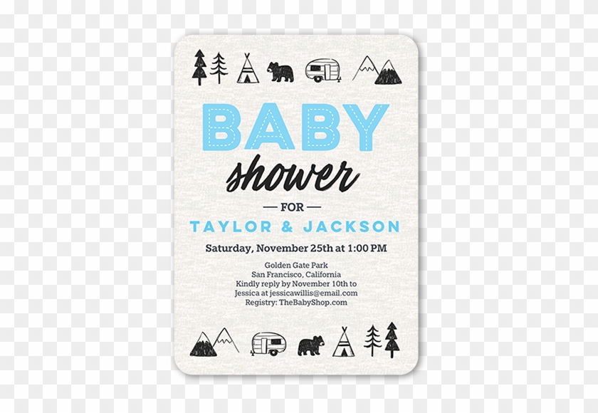 Front - Camping Baby Shower Invitations #582522