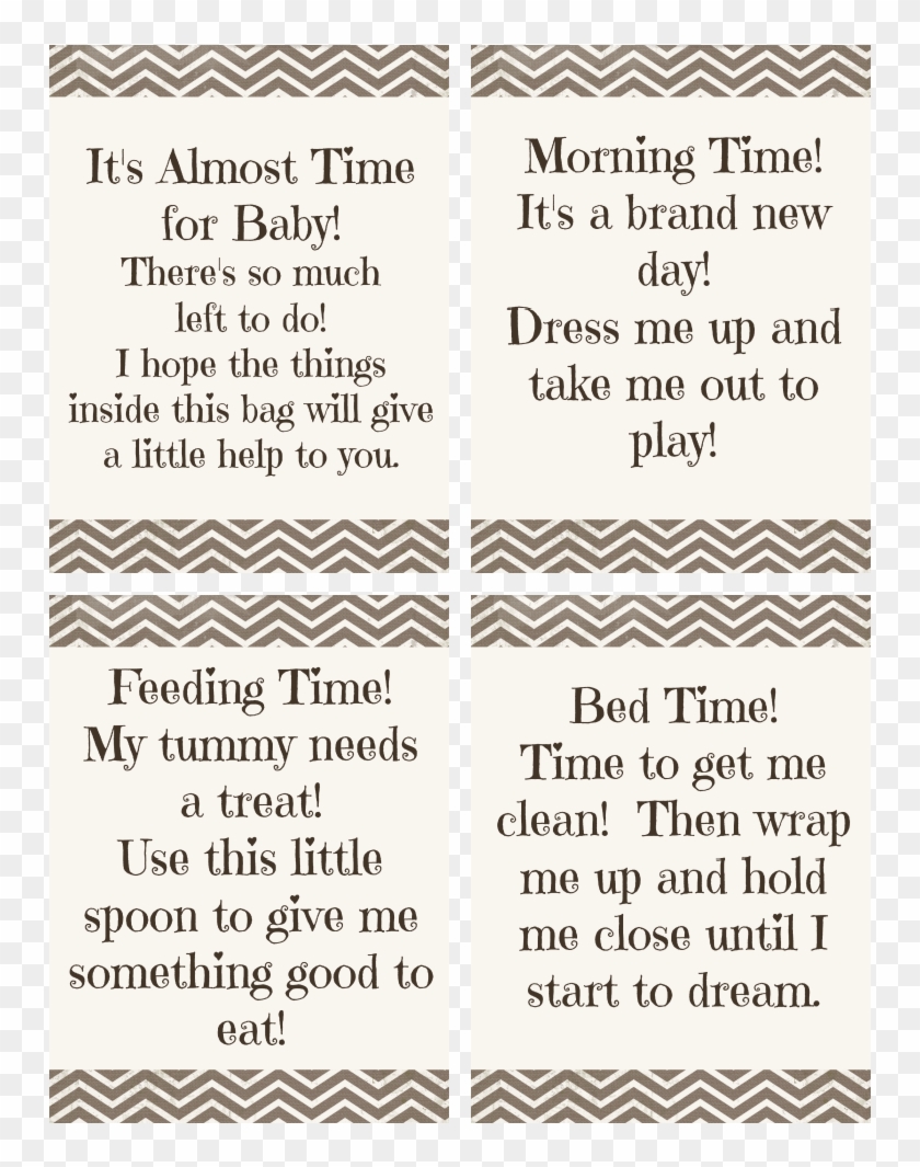"time For Baby" Shower Gift Free Printable - Gift #582535