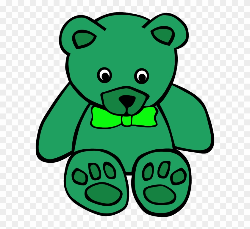 Bear Clipart Green - Green Teddy Bear Clipart #582578