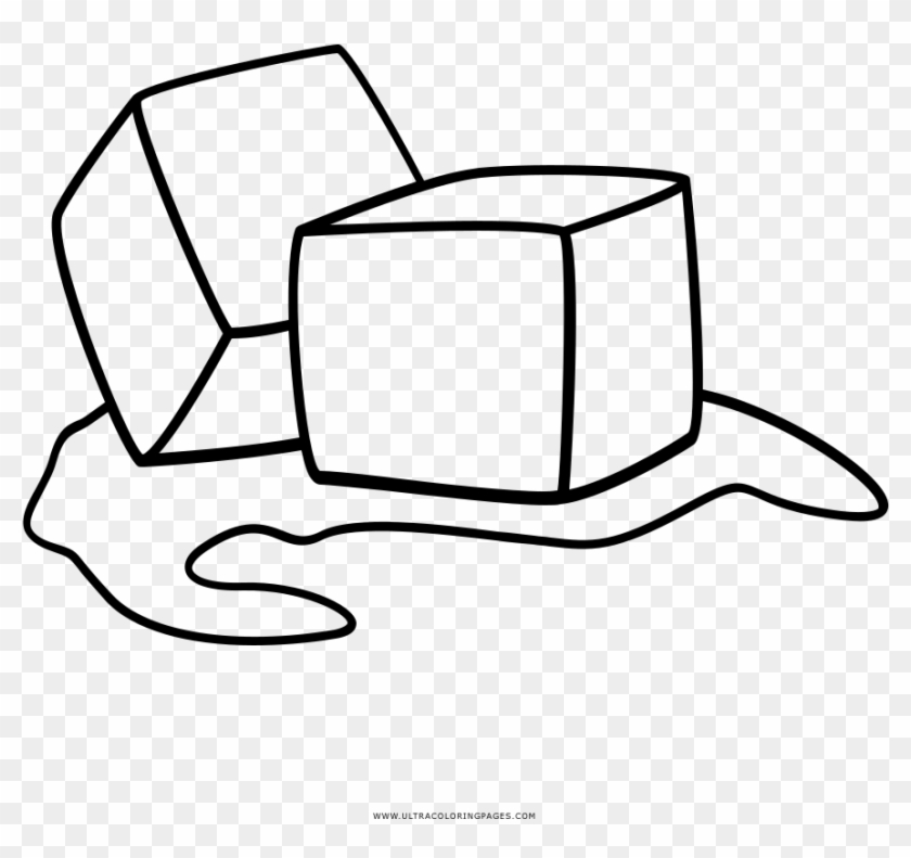Ice Cubes Coloring Page - Ice Cube Coloring Page #582651