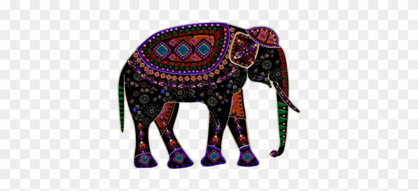 Elephant Metallizer Glass Art Factory Elep - Mosaic Elephant #582792