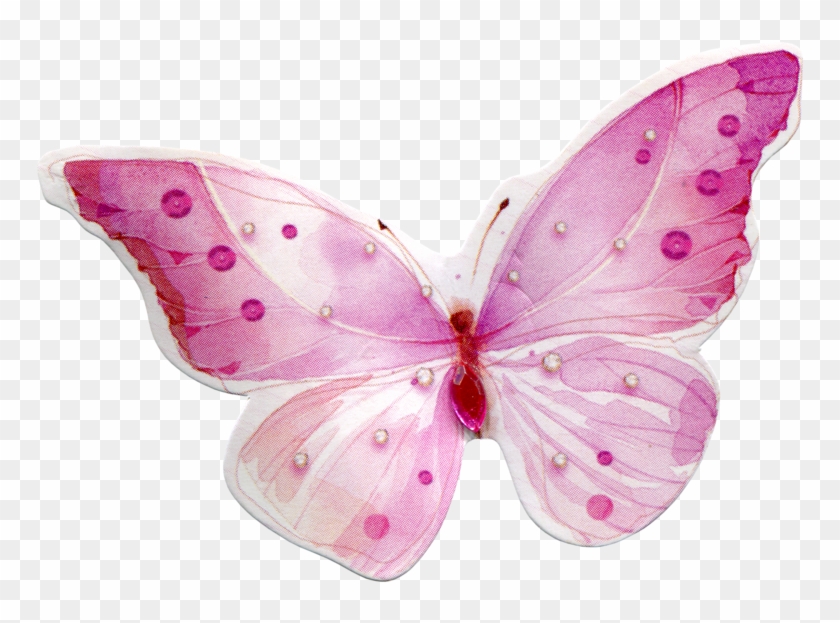 Butterfly Clip Art - Розовая Бабочка Пнг #582819
