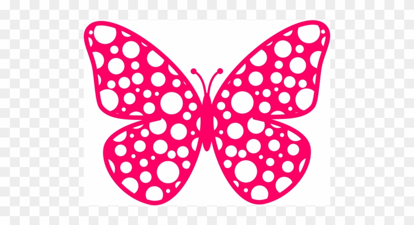 Butterfly Polka Dot Free - Butterfly With Polka Dots #582844