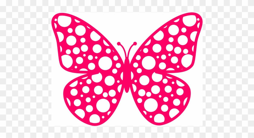 Butterfly Polka Dot Free - Butterfly With Polka Dots #582844