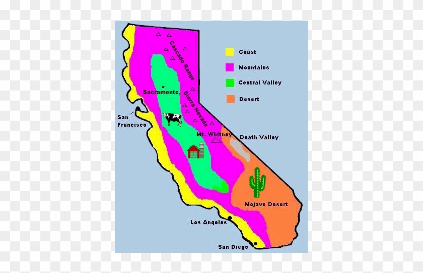 There Are 4 Different Types Of Regions In California - Different Climates In California #582851