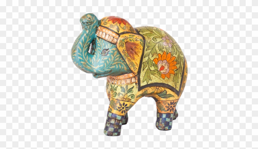 Terracotta Elephant Hand Painted - Terracotta #582858