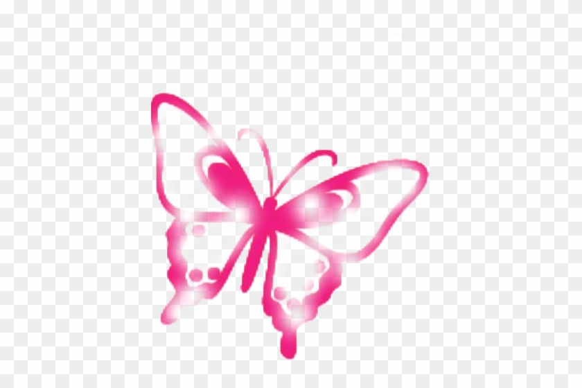 Butterfly Png By Maddielovesselly - Pink Butterfly Transparent Png #582861