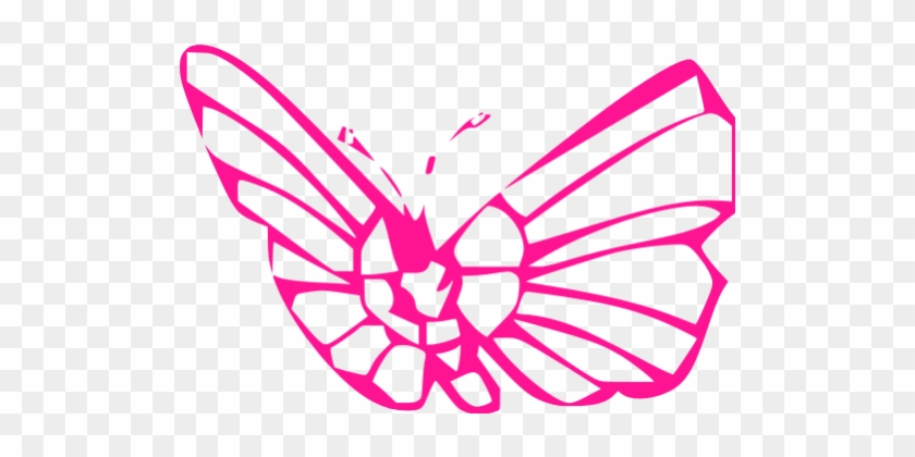 Deep Pink Butterfly 2 Icon - Graffiti #582875