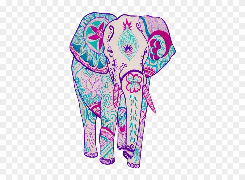 Elephant, Art, And Wallpaper Image - Colorful Indian Elephant Drawing #582939