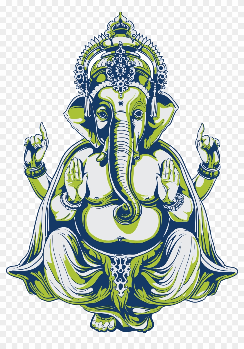 Ganesha Indian Elephant African Elephant Tattoo - Ganesha Indian Elephant African Elephant Tattoo #583107