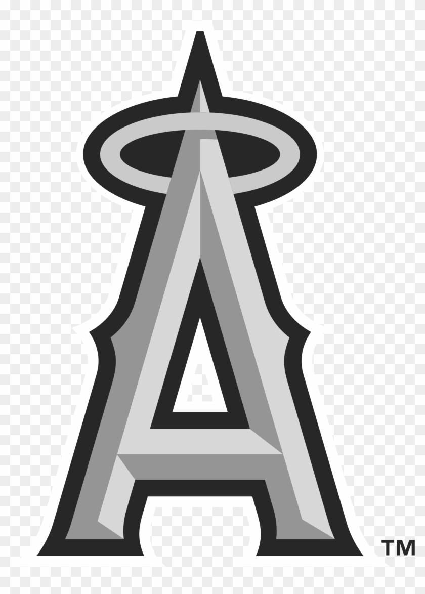 Los Angeles Angels Logo Black And White - Anaheim Angels Logo Vector #583089