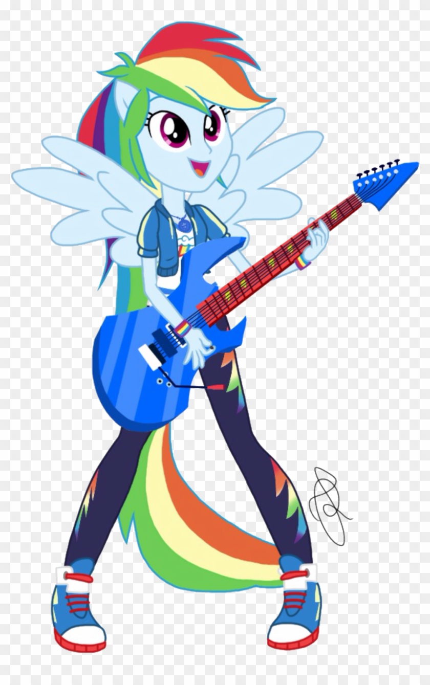 Mlp Eg - Rainbow Dash Equestria Girls Guitar #583216