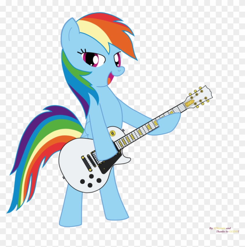 Rainbow Dash Guitar - Illustration #583244