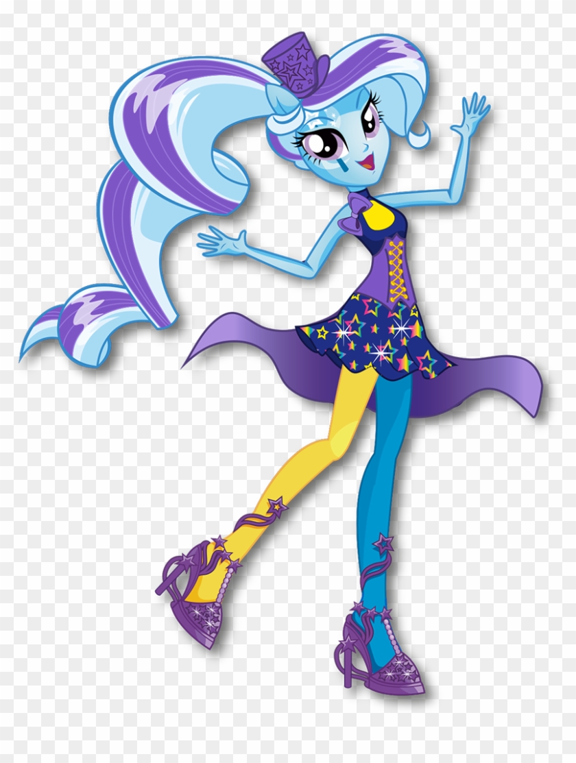 Trixie Rainbow Rocks Character Bio Art - Mlp Eg Trixie #583252