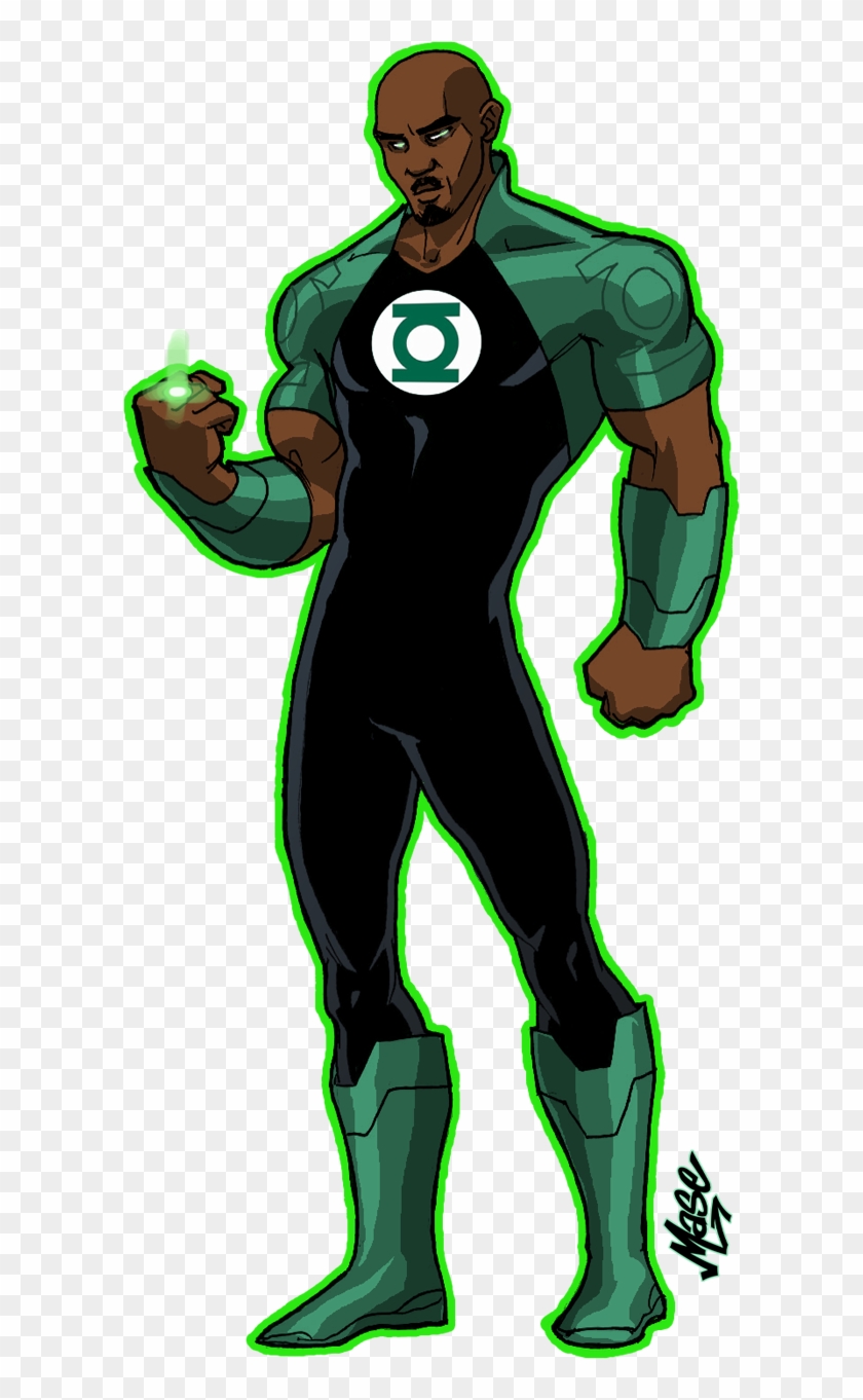Possible Description Of George Miller's Justice League - Black Green Lantern Costume #583294