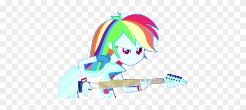 Rainbow Dash Play The Guitar By Princesapinkiepie On - Rainbow Dash #583297