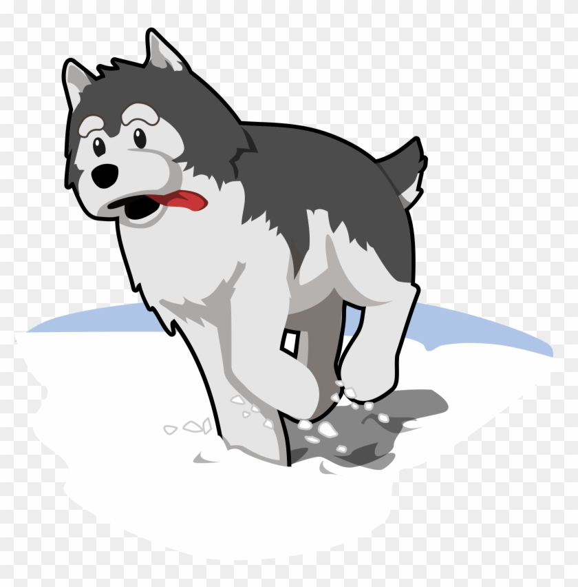 Husky Art Clipartist - Running Husky Clipart #583353