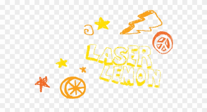 Lazer Lemon And Doodles Drawn In Yellow Crayon - Crayon #583380