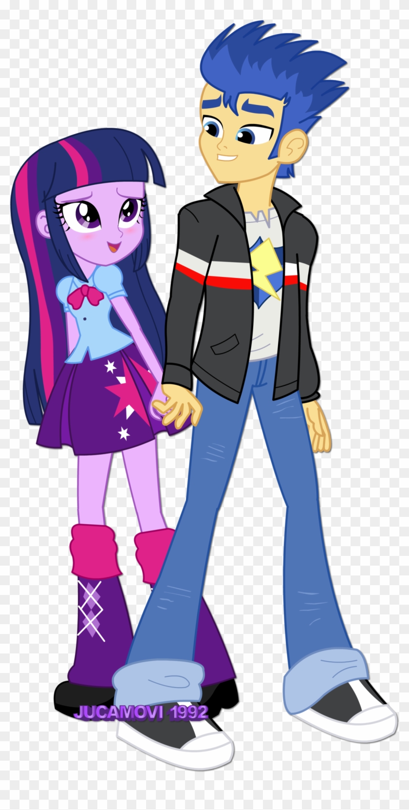 Flash Sentry And Twilight Sparkle Human - Cartoon #583387