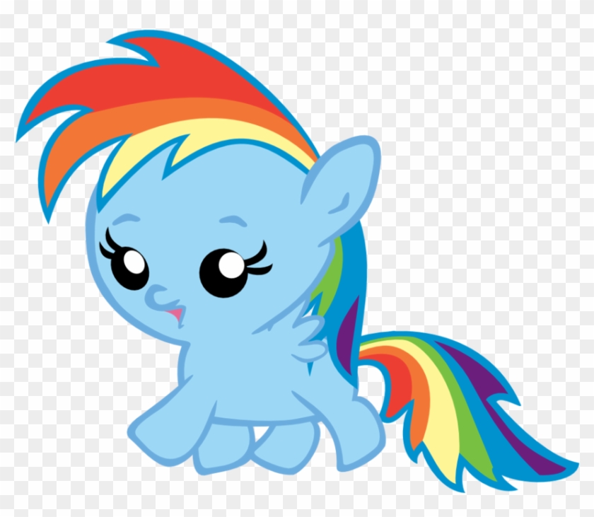 My Little Pony Youtube - My Little Pony Rainbow Dash Baby #583611
