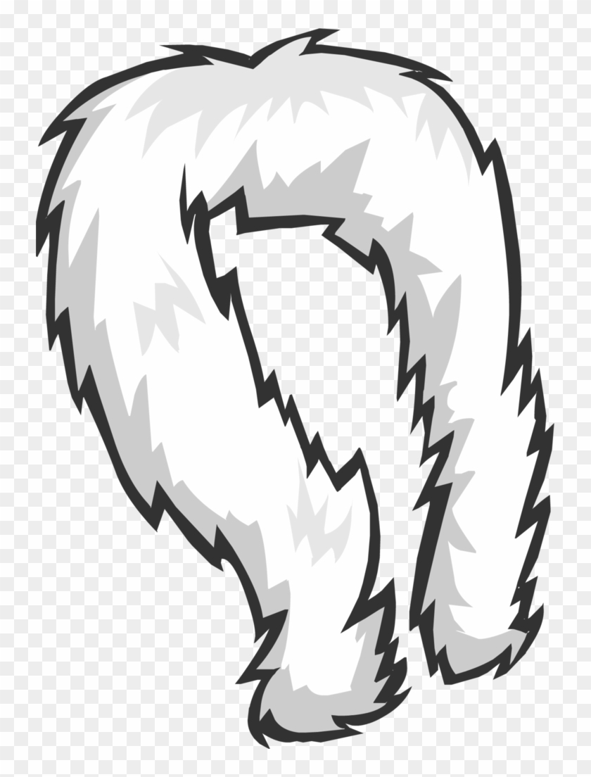 White Feather Boa Icon 3100 - Club Penguin Boa #583700