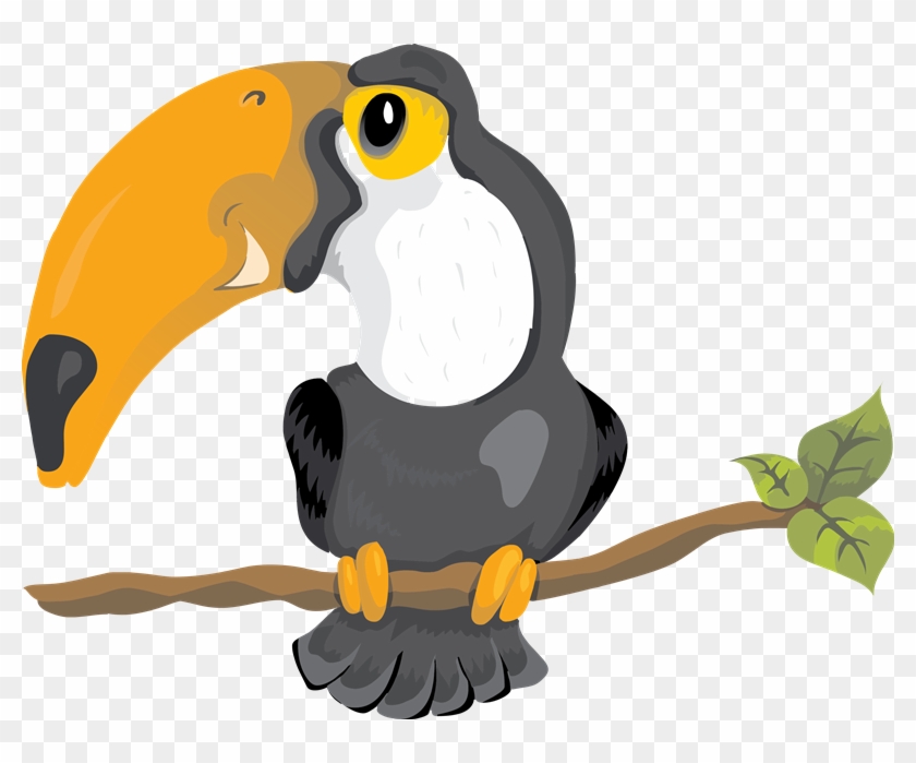 Toucan Clipart Vertebrate - Tropical Toucan Tile Coaster #583912