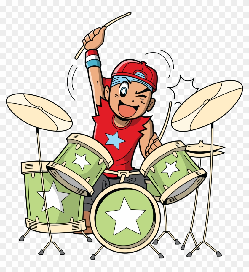 Spring Break Anime - Drummer Clipart #583917