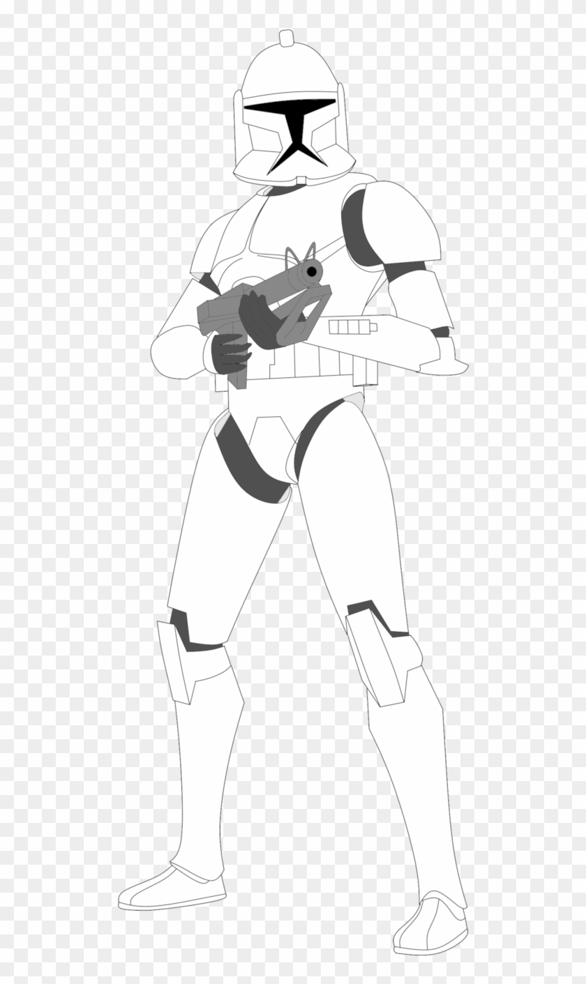 Clone Trooper With Dc 15s V2 By Fbombheart On Deviantart - Draw Clone Trooper Phase Ii #583918
