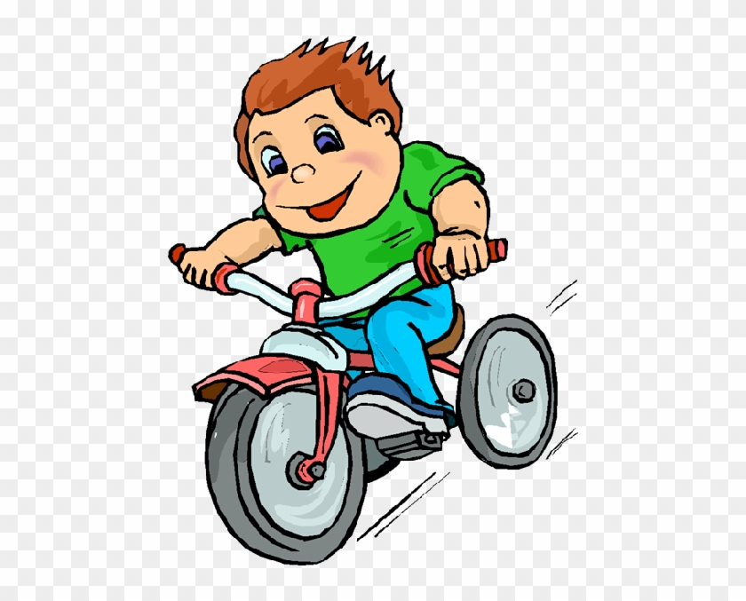 Baby Boy On Bicycle Cartoon Clip Art Images On A Transparent - Kid Riding Bike Clipart #583946