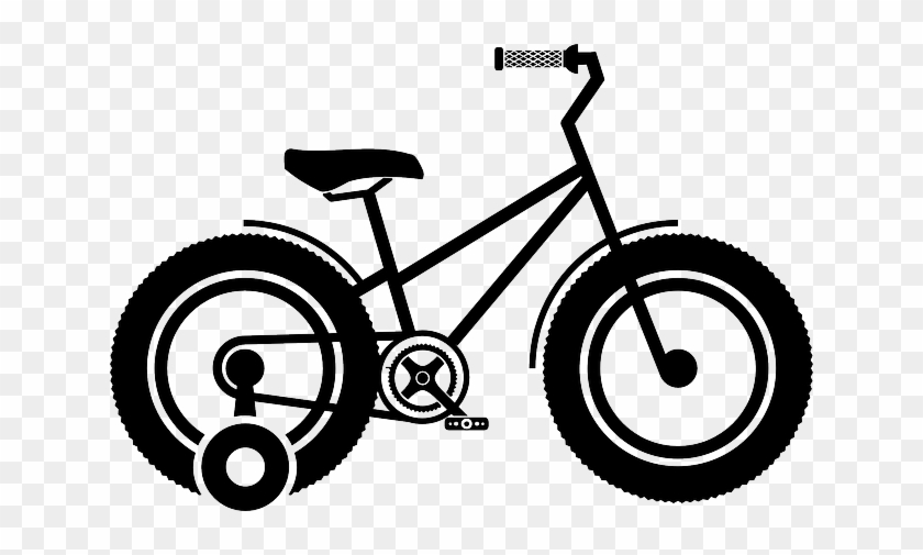 Cycling Kid Bike, Bike, Bicycle, Biking, Sports, Cycling - Bike With Training Wheels Clipart #583949