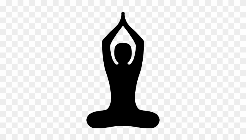 Buddhist Yoga Pose Vector - International Yoga Day Logo Png #583991