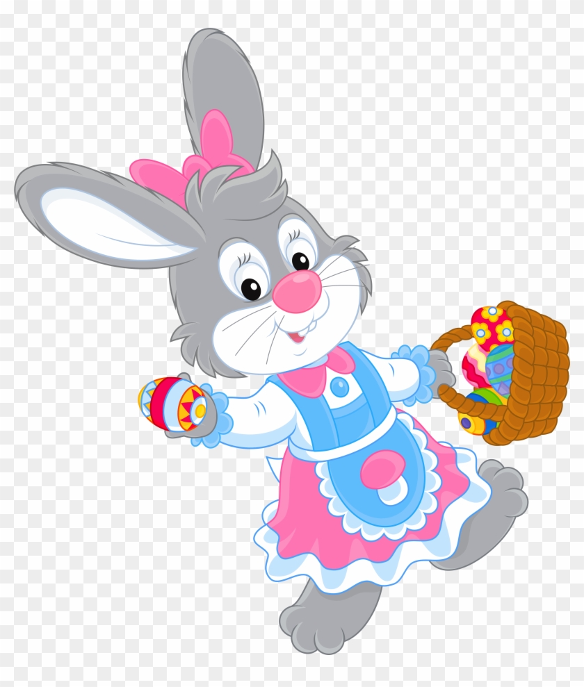 Girls Easter Bunny Clipart - Girl Easter Bunny Clipart #584021