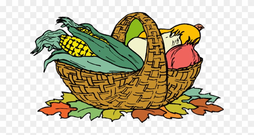 Basket Clipart Harvest Basket - Harvest Basket Clipart #584054