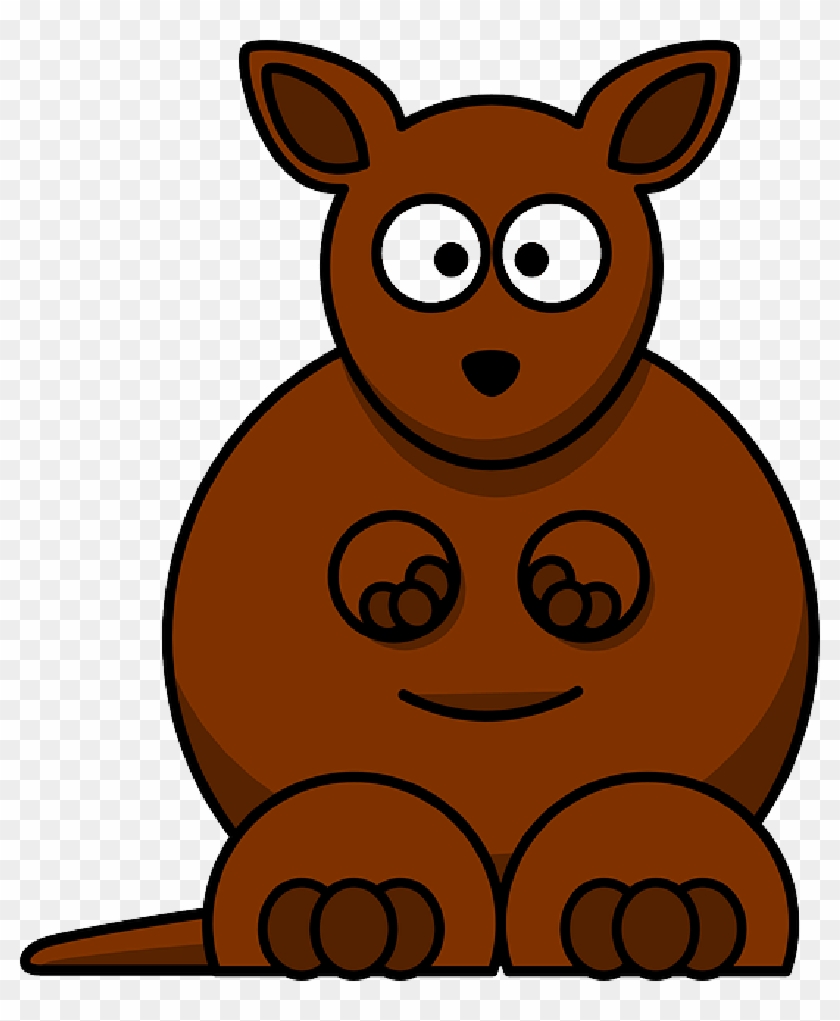 Cartoon Baby Farm Animals 25, Buy Clip Art - Cartoon Kangaroo #584058